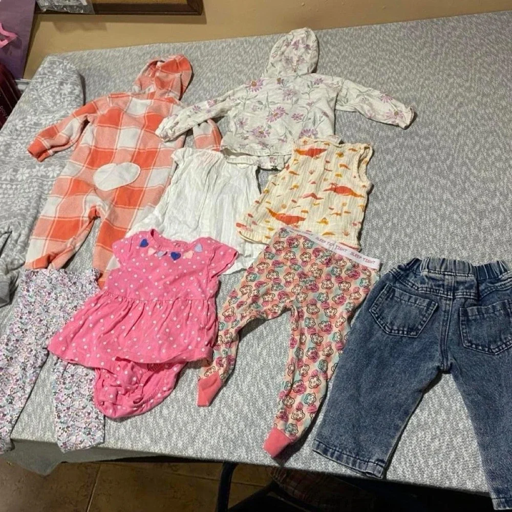 Bundle of baby girl clothes Size 12-18 months. SKU-A963